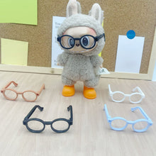 Load image into Gallery viewer, For Labubu Glasses 6.5cm Cute Plastic Glasses for 17cm Labubu Macaron Dolls Toy Glasses Accessories
