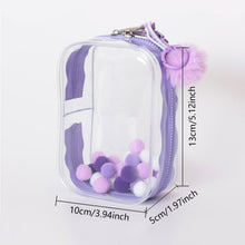 Load image into Gallery viewer, For 17cm Labubu V2 V3 15cm Cotton Doll Outfit Crossbody Pain Bag PVC Storage Bag Dolls Display Bag
