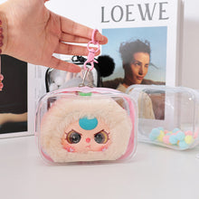 Load image into Gallery viewer, For 17cm Labubu V2 V3 15cm Cotton Doll Outfit Crossbody Pain Bag PVC Storage Bag Dolls Display Bag
