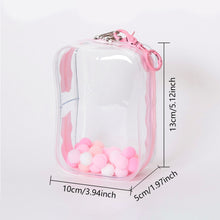 Load image into Gallery viewer, For 17cm Labubu V2 V3 15cm Cotton Doll Outfit Crossbody Pain Bag PVC Storage Bag Dolls Display Bag
