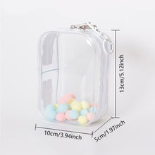 Load image into Gallery viewer, For 17cm Labubu V2 V3 15cm Cotton Doll Outfit Crossbody Pain Bag PVC Storage Bag Dolls Display Bag
