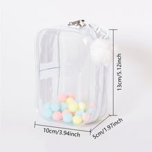 Load image into Gallery viewer, For 17cm Labubu V2 V3 15cm Cotton Doll Outfit Crossbody Pain Bag PVC Storage Bag Dolls Display Bag
