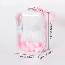 Load image into Gallery viewer, For 17cm Labubu V2 V3 15cm Cotton Doll Outfit Crossbody Pain Bag PVC Storage Bag Dolls Display Bag
