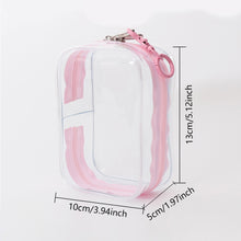 Load image into Gallery viewer, For 17cm Labubu V2 V3 15cm Cotton Doll Outfit Crossbody Pain Bag PVC Storage Bag Dolls Display Bag
