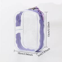 Load image into Gallery viewer, For 17cm Labubu V2 V3 15cm Cotton Doll Outfit Crossbody Pain Bag PVC Storage Bag Dolls Display Bag

