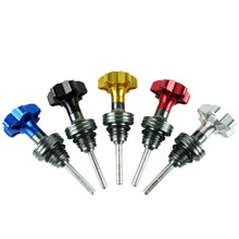 Load image into Gallery viewer, Aluminum Motorcycle Scooter Engine Oil Dipstick Filler Cap Plug Engine Crankcase Oil Level Gauge
