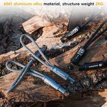 Load image into Gallery viewer, 1PC Multi-Functional Aluminum Alloy Hook Piston-Type Press Opening Clip Portable Wind Rope Hook
