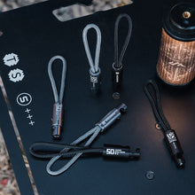 Load image into Gallery viewer, 1PC Multi-Functional Aluminum Alloy Hook Piston-Type Press Opening Clip Portable Wind Rope Hook
