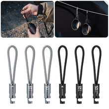 Load image into Gallery viewer, 1PC Multi-Functional Aluminum Alloy Hook Piston-Type Press Opening Clip Portable Wind Rope Hook
