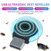 Load image into Gallery viewer, Multi-Functional Intelligent Ultrasonic Mosquito Repellent Portable USB Electronic Home Car Rat And Insect Repellent Device
