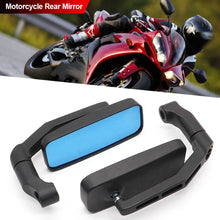 Load image into Gallery viewer, Pair Adjustable Motorcycle Side Mirror Anti-Glare Rearview Mirror With 8mm/ 10mm Threads For Honda Kawasaki Suzuki
