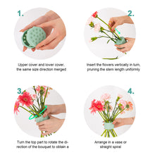 Load image into Gallery viewer, Silicone Spiral Flower Arranger Rotatable Home Decoration Vase Flower Arranger Vase Flower Arrangement Auxiliary Tool
