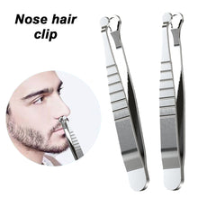 Load image into Gallery viewer, Stainless Steel Manual Nose Hair Trimmer Male Nose Hair Shaving Cleaning Device Nose Hair Trimmer Sweat Hair Trimmer
