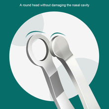 Load image into Gallery viewer, Stainless Steel Nose Hair Clip Round Head Circular Manual Press Type Men's Beard and Nose Hair Clipper
