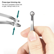 Load image into Gallery viewer, Stainless Steel Nose Hair Clip Round Head Circular Manual Press Type Men's Beard and Nose Hair Clipper
