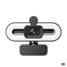 Load image into Gallery viewer, Full HD 1080P 2K 4K Webcam PC Laptop Auto Focus Webcam Live Streaming Flexible with Microphone Live Broadcast and Light
