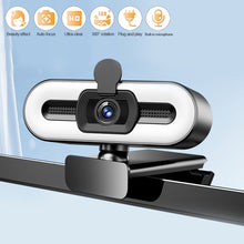 Load image into Gallery viewer, Full HD 1080P 2K 4K Webcam PC Laptop Auto Focus Webcam Live Streaming Flexible with Microphone Live Broadcast and Light
