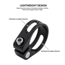 Load image into Gallery viewer, Aluminum Alloy Bicycle Seat Post Clamp Bolt Screw Lock 28.6mm Saddle Seatpost Tube Clamp For MTB Road Bike Fixed Gear
