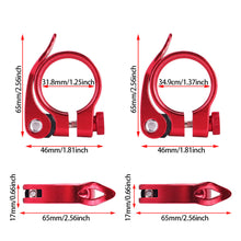 Load image into Gallery viewer, Super Light Bicycle Seat Post Clamp CNC Alloy Saddle Seat Post Clamp Titanium for 27.2/30.8/31.6mm Mountain Bike Seatpost
