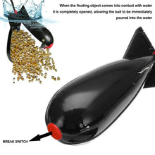 Load image into Gallery viewer, Fishing Rocket Feeder Spod Bomb Carp Fishing Rocket Feeder Float Lure Bait Holder Pellet Rocket Feeder Gear Accessories
