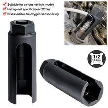 Load image into Gallery viewer, 22mm 1/2" Drive European Standard Car Oxygen Vacuum Lambda Sensor Removal Socket Kit CR-V Steel 8mm 16mm Slot Car Tools
