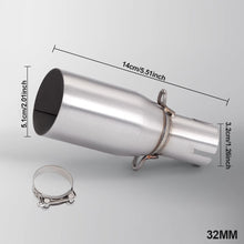 Load image into Gallery viewer, Motorcycle Modification Exhaust Pipe Middle Section 28-45mm Adapter 51mm Exhaust Section Non-destructive Install
