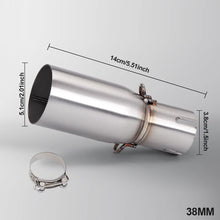 Load image into Gallery viewer, Motorcycle Modification Exhaust Pipe Middle Section 28-45mm Adapter 51mm Exhaust Section Non-destructive Install
