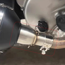 Load image into Gallery viewer, Motorcycle Modification Exhaust Pipe Middle Section 28-45mm Adapter 51mm Exhaust Section Non-destructive Install
