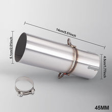 Load image into Gallery viewer, Motorcycle Modification Exhaust Pipe Middle Section 28-45mm Adapter 51mm Exhaust Section Non-destructive Install
