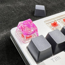 Load image into Gallery viewer, High Quality Epoxy DIY Translucent Leaves Dry Flowers Paper Cross Axis Mechanical Keyboard Keycap Universal Accessories
