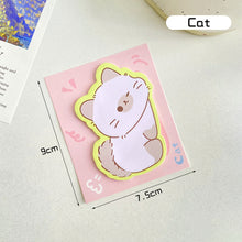 Load image into Gallery viewer, Cute Animal Sticky Notes Cute Cartoon Memo Pad Ins Kawaii Stationery Posted Tabs Its Memo Message Paper School Supplies
