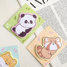 Load image into Gallery viewer, Cute Animal Sticky Notes Cute Cartoon Memo Pad Ins Kawaii Stationery Posted Tabs Its Memo Message Paper School Supplies
