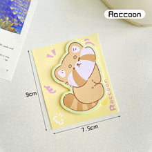 Load image into Gallery viewer, Cute Animal Sticky Notes Cute Cartoon Memo Pad Ins Kawaii Stationery Posted Tabs Its Memo Message Paper School Supplies
