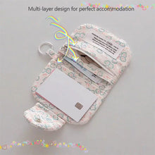 Load image into Gallery viewer, Korea Style Cartoon Fabric Card Holder Bags Mini Storage Pouch Keychain Pendant Charm
