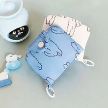 Load image into Gallery viewer, Korea Style Cartoon Fabric Card Holder Bags Mini Storage Pouch Keychain Pendant Charm
