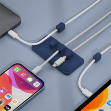 Load image into Gallery viewer, Magnetic Mouse Cable Wire Organizer Desktop Cable Clip Protector Cord Winder Row Plug Fixed USB Charging Line Holder Magnet
