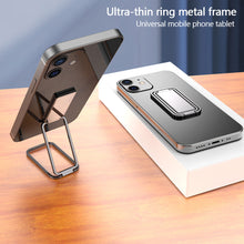 Load image into Gallery viewer, Metal Universal Finger Ring Phone Holder Stand Bracket Mini Phone Holder 360 Degree Rotating for Mobile Phone Pad Back Sticker
