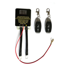Load image into Gallery viewer, 12V Car Wireless Remote Control Battery Cutoff Switch Disconnect Auto Relay LED Display Anti-loss Power Off Leakage Protector
