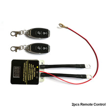 Load image into Gallery viewer, 12V Car Wireless Remote Control Battery Cutoff Switch Disconnect Auto Relay LED Display Anti-loss Power Off Leakage Protector

