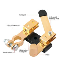 Load image into Gallery viewer, Car Top Post Knife Blade Master Switch Battery Disconnect Shut Off Switch 12V 24V For Auto RV Boat Truck
