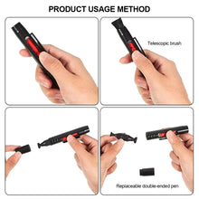 Load image into Gallery viewer, 3 in 1 Retractable Lens Cleaner Pen Dust Cleaner Brush For DSLR VCR DC Camera Lenses Filters Cleaning
