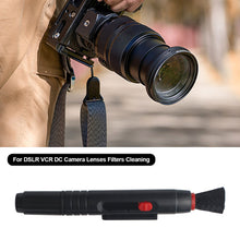 Load image into Gallery viewer, 3 in 1 Retractable Lens Cleaner Pen Dust Cleaner Brush For DSLR VCR DC Camera Lenses Filters Cleaning
