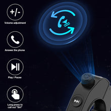 Load image into Gallery viewer, Motorcycle Handlebar Control Bluetooth Wireless Hands-free Calls Remote Control Bike Handlebar Media Contrl for Bicycle Car
