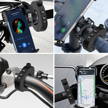 Load image into Gallery viewer, Motorcycle Handlebar Control Bluetooth Wireless Hands-free Calls Remote Control Bike Handlebar Media Contrl for Bicycle Car
