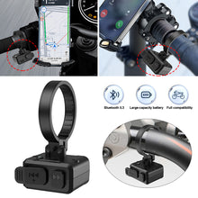Load image into Gallery viewer, Motorcycle Handlebar Control Bluetooth Wireless Hands-free Calls Remote Control Bike Handlebar Media Contrl Type-C Waterproof
