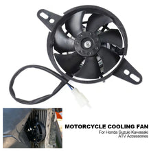 Load image into Gallery viewer, 12V Motorcycle Cooling Fan Oil Cooler Engine Electric Radiator For Honda Suzuki Kawasaki ATV Accessories
