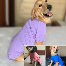 Load image into Gallery viewer, L-2XL Solid Color Dog T-Shirt Summer Cotton Dog Vest Breathable Soft Shirt for Small Medium Large Dogs
