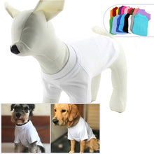 Load image into Gallery viewer, L-2XL Solid Color Dog T-Shirt Summer Cotton Dog Vest Breathable Soft Shirt for Small Medium Large Dogs
