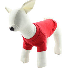 Load image into Gallery viewer, L-2XL Solid Color Dog T-Shirt Summer Cotton Dog Vest Breathable Soft Shirt for Small Medium Large Dogs
