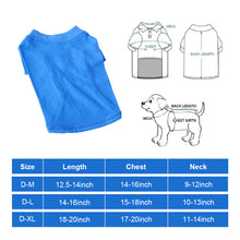 Load image into Gallery viewer, M-XL Solid Color Dog T-Shirt Summer Cotton Dog Vest Breathable Soft Shirt for Dachshund Dog
